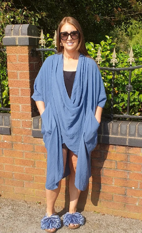 LINEN BLUE WRAP