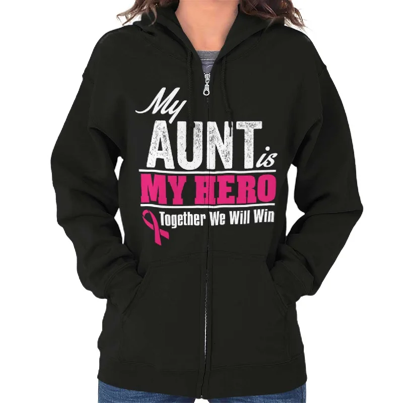 My Aunt My Hero Zip Hoodie