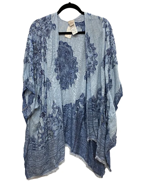 Kimono By Chicos In Blue, Size: Osfm