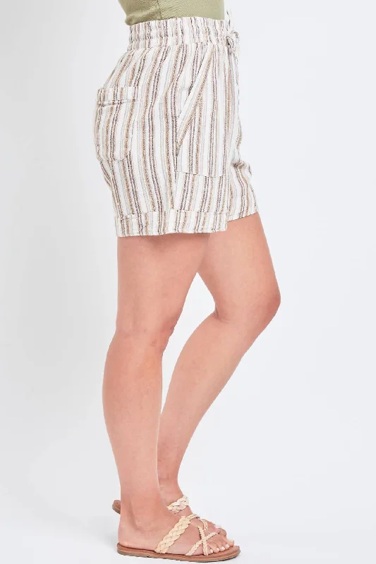 Missy Pull-On Cuffed Shorts with Porkchop Pockets