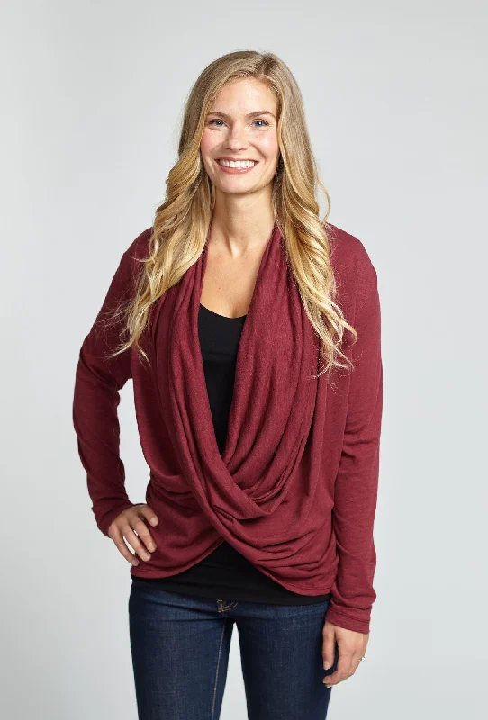 DRAPED CARDIGAN