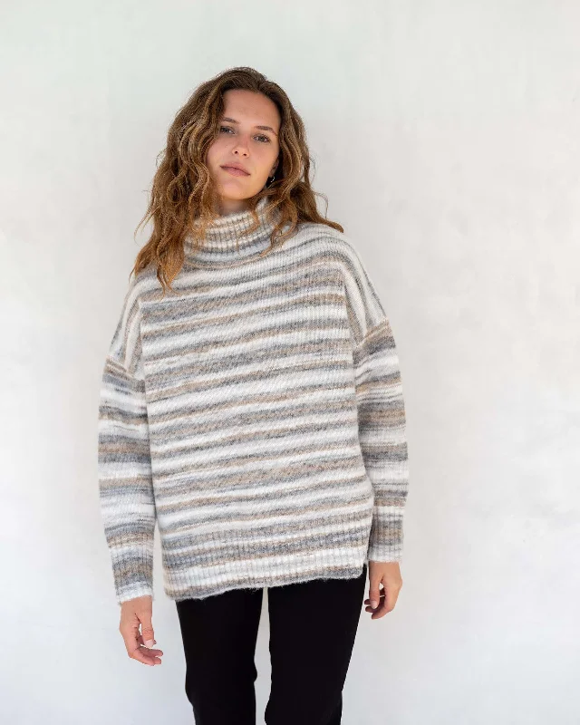 Clearance Sale MERSEA - GOOD VIBRATIONS STRIPE TURTLENECK