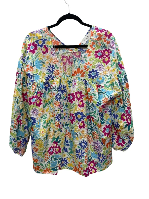 Top Long Sleeve By First Love In Multi-colored, Size: M