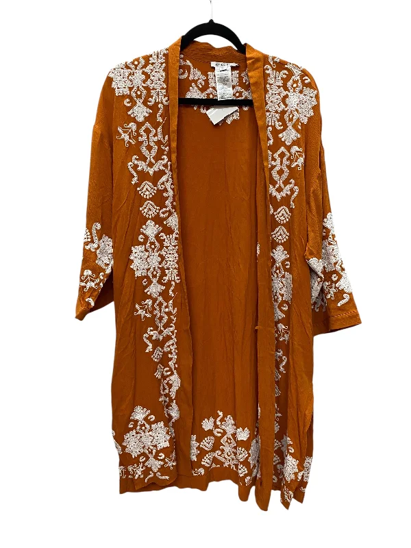 Kimono By Chicos In Orange, Size: Xs