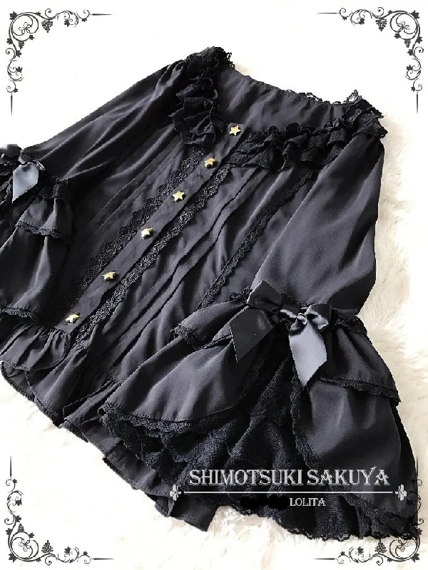 Hime sleeve blouse black