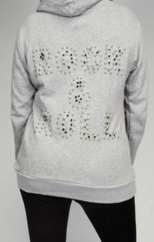 ROCK & ROLL STUDDED HOODIE