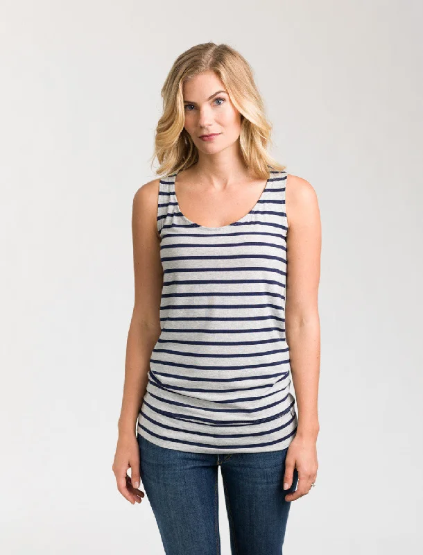 Lt.Grey/Navy Stripe