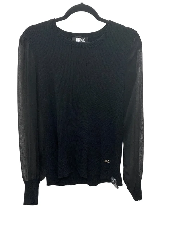 Top Long Sleeve By Dkny In Black, Size: Xl