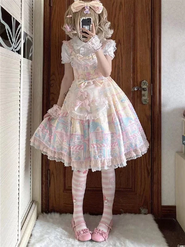 (Buyforme)Yaya~Sweet Lolita Doll Collar Short Sleeve Blouse