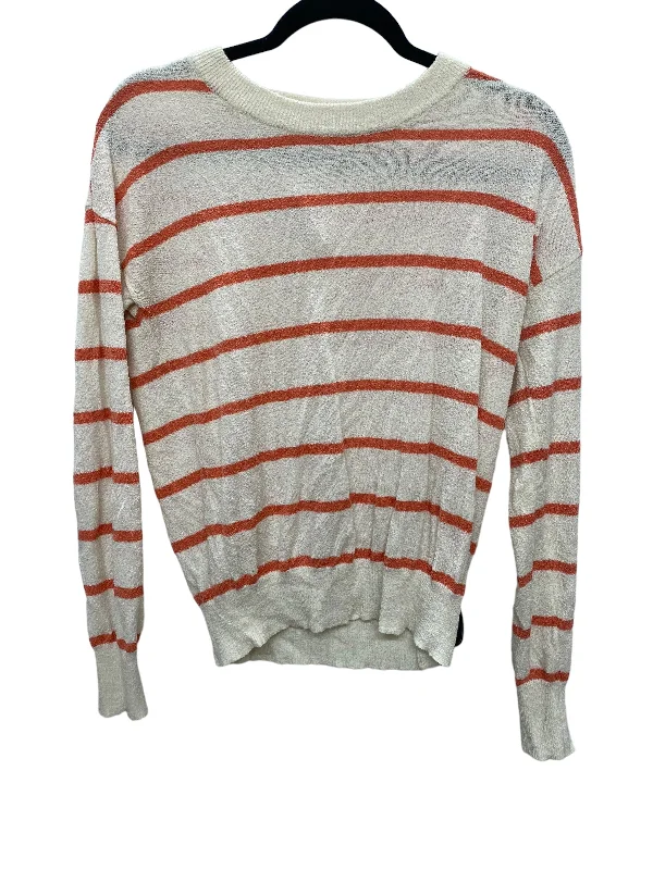 Top Long Sleeve By Clothes Mentor In Striped Pattern, Size: M