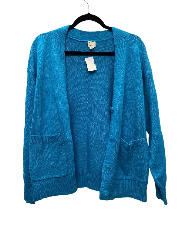 Cardigan By A New Day In Blue, Size: Xs