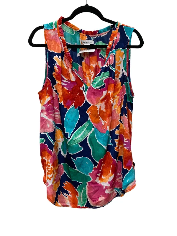 Top Sleeveless By Liz Claiborne In Multi-colored, Size: Xl