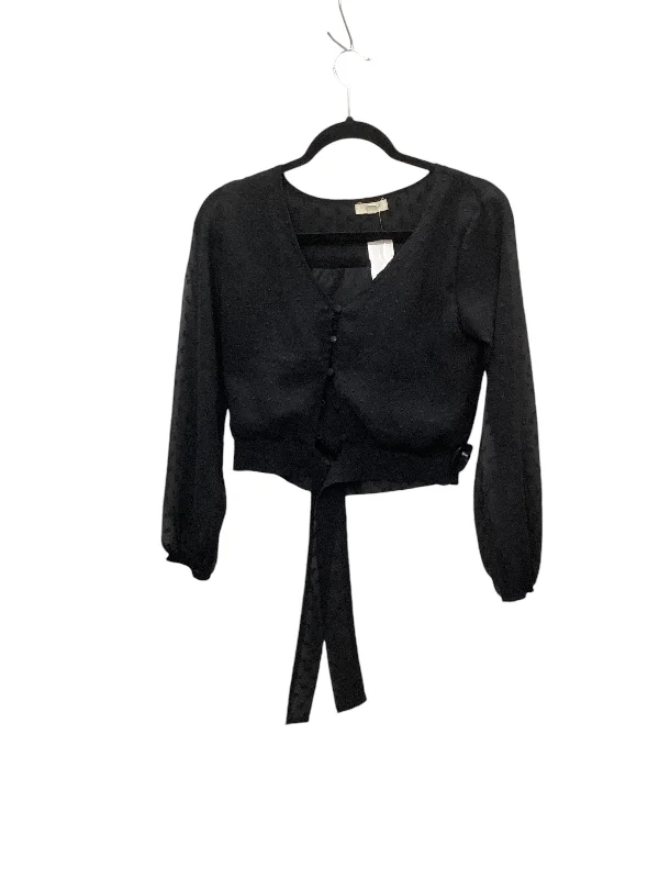 Top Long Sleeve By Clothes Mentor In Black, Size: M