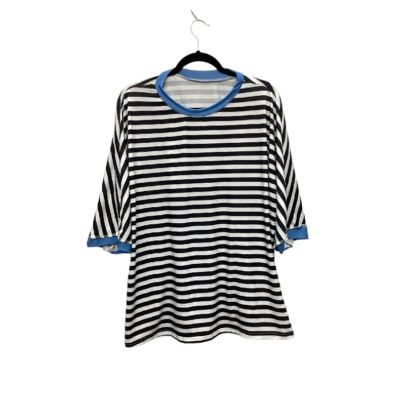 Top Short Sleeve By Cmf In Striped Pattern, Size: Xxl