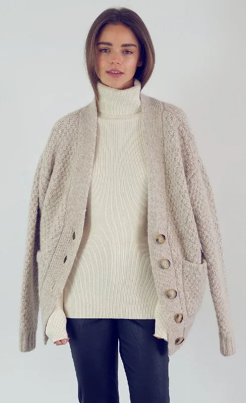 Weekend Deals That Sparkle Kathryn McCarron Emil Grandpa Cardigan Oatmeal