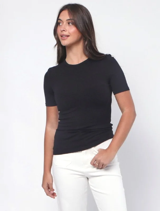 Ribbed Top - Black