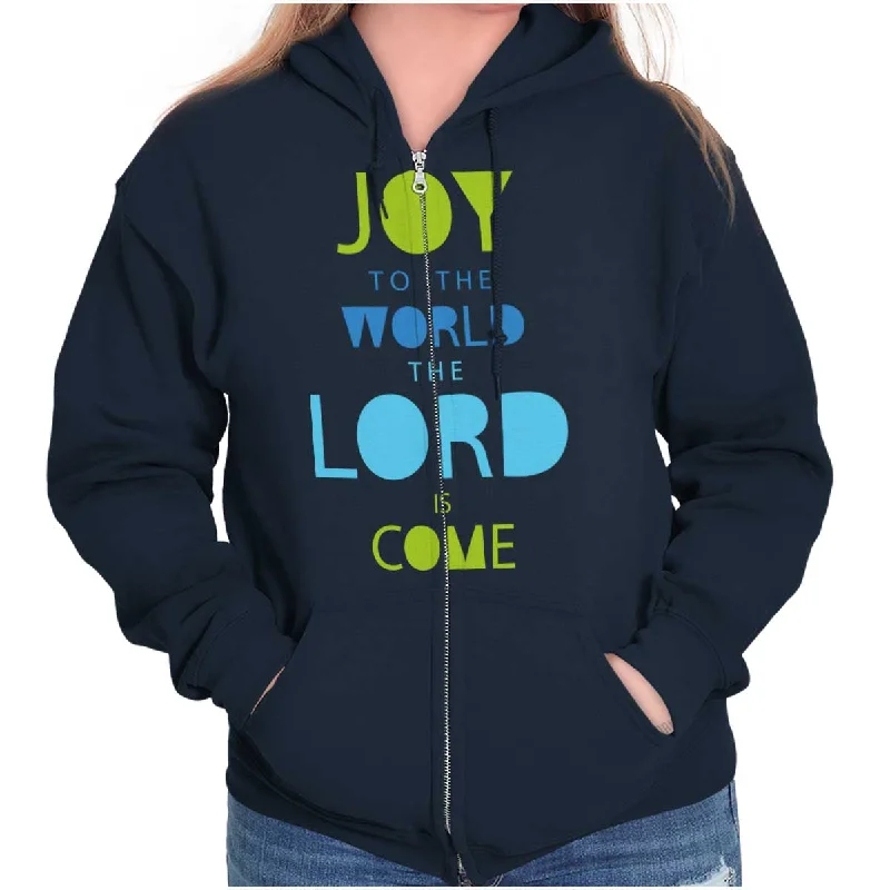 Joy To The World Zip Hoodie