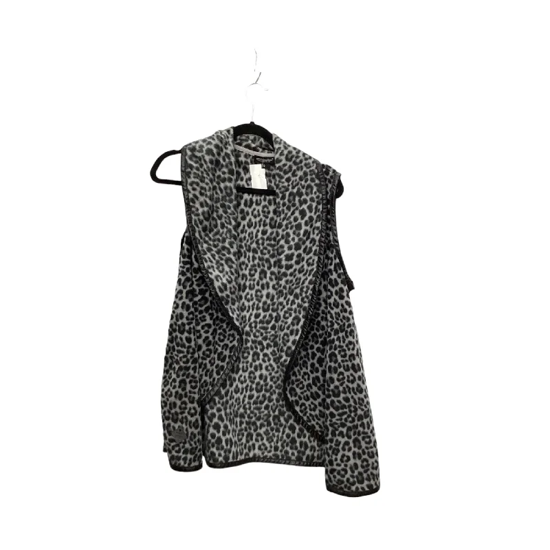 Vest Fleece By Simply Southern In Leopard Print, Size: S