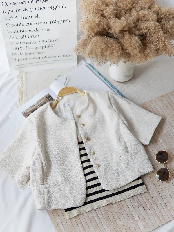 BUTTON OUTER CREAM TOP