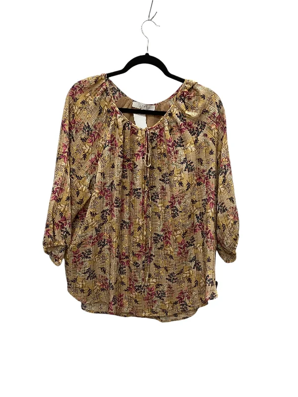 Top Long Sleeve By Loft In Multi-colored, Size: Xl