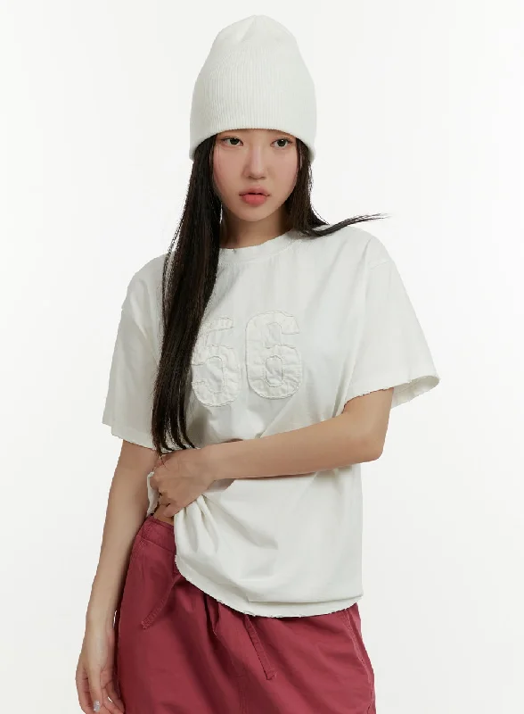 Oversized Patches T-Shirt CY408