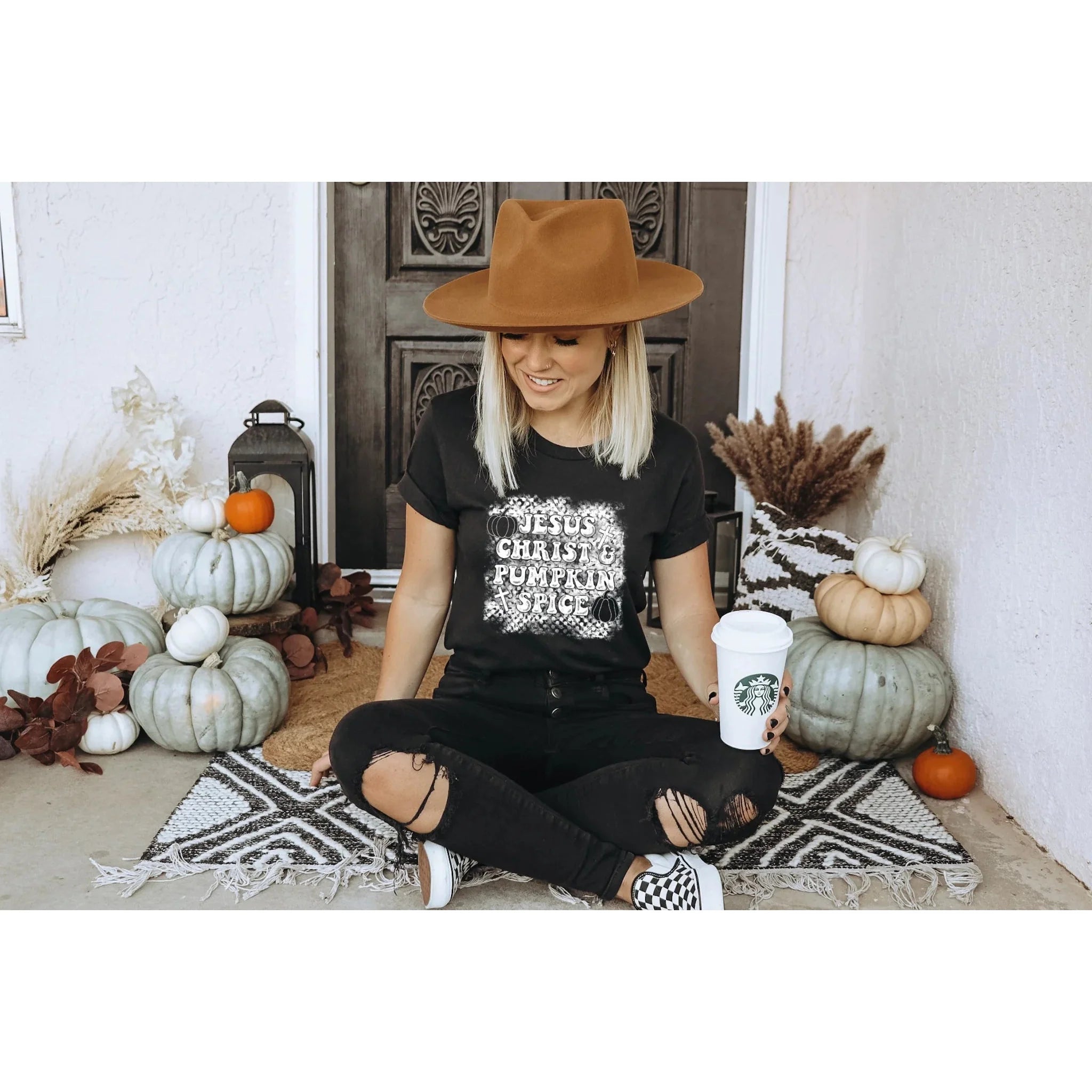 Gabreila  Jesus Christ & Pumpkin Spice Graphic Tee