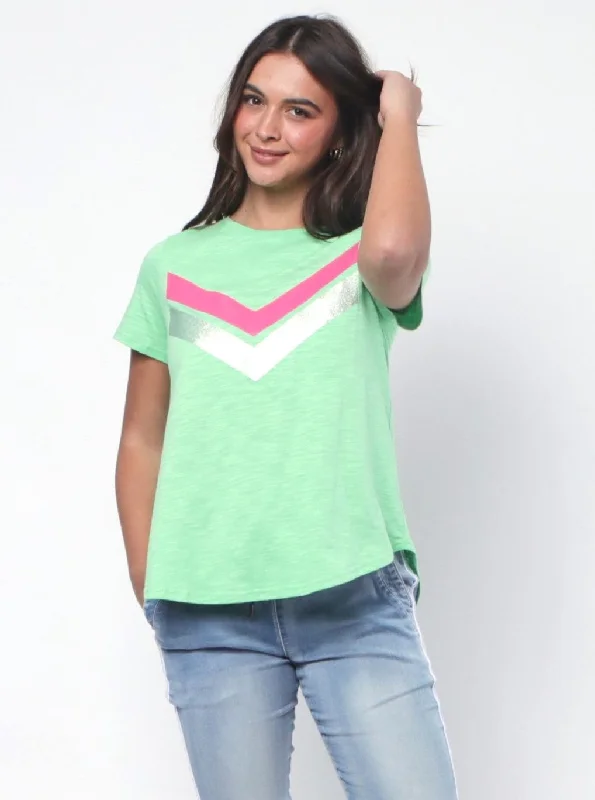 SCOTT TEE - GREEN - 100% ORGANIC COTTON