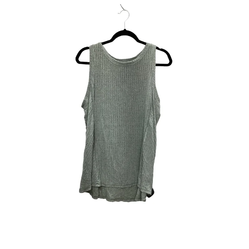 Top Sleeveless Basic By Time And Tru In Green, Size: L