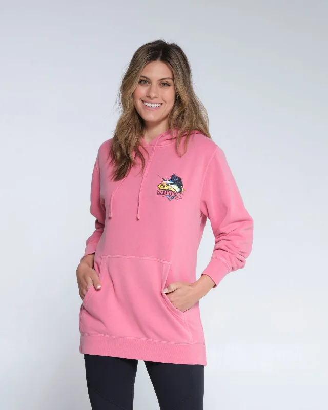 Go Sailin Boyfriend Hoody - Deep Pink