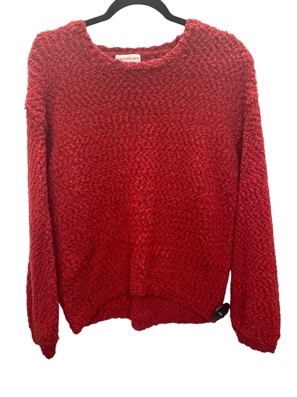 Sweater By Clothes Mentor In Red, Size: L