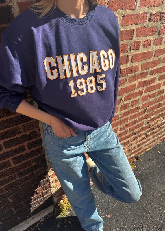 Chicago 1985 Sweatshirt - Navy & Orange