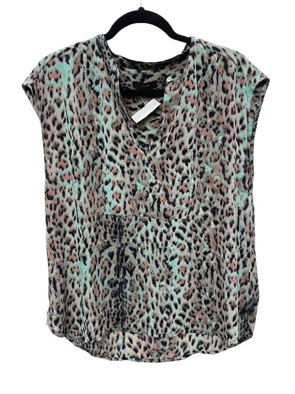 Animal Print Top Sleeveless J. Crew, Size M