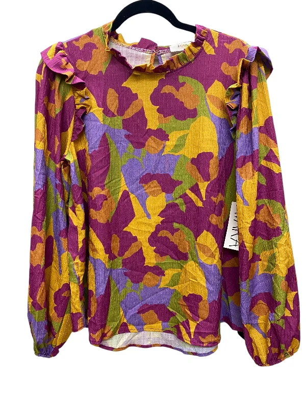 Top Long Sleeve By Fantastic Fawn In Multi-colored, Size: S