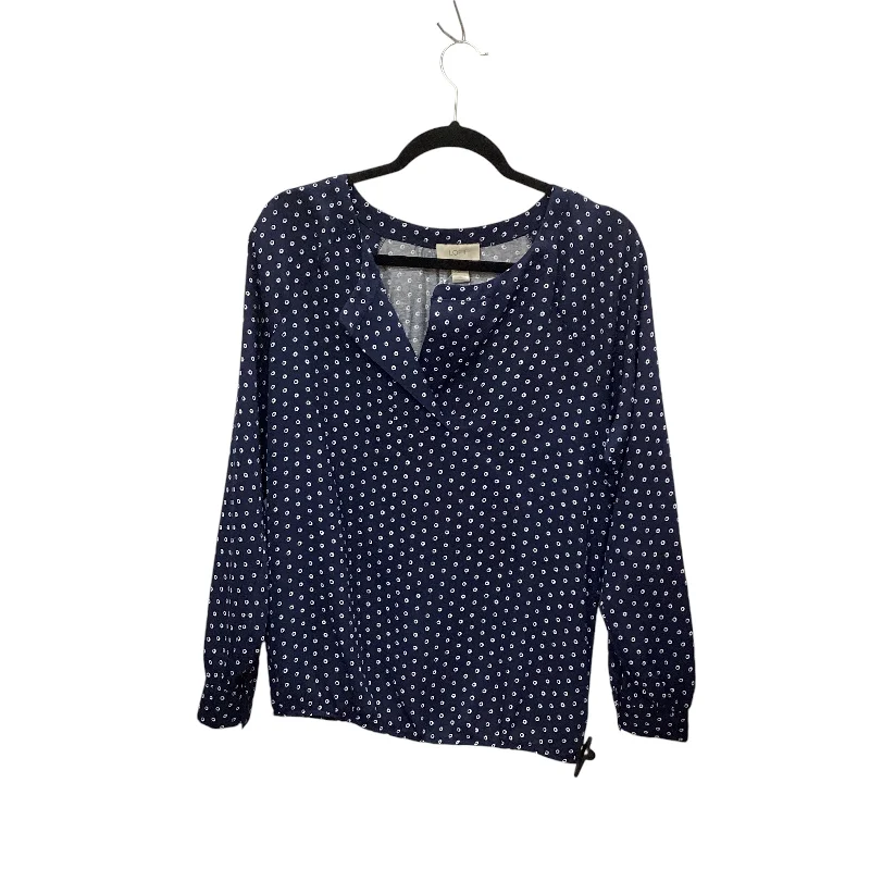 Top Long Sleeve By Loft In Blue, Size: S