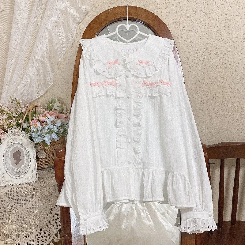 MIST~Sweet Lolita Blouse Doll Collar Multicolor