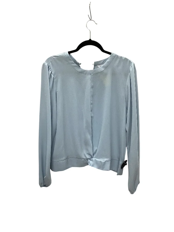 Top Long Sleeve By Nine West Apparel In Blue, Size: L