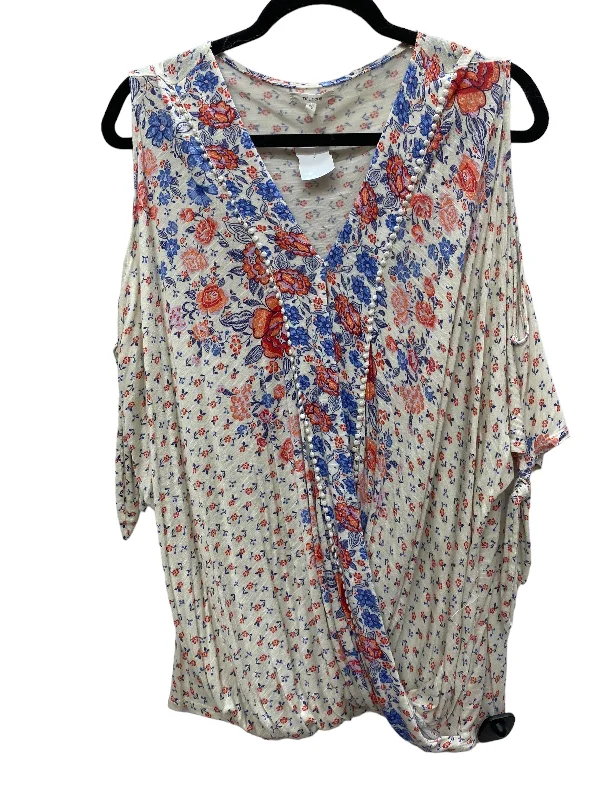 Top Short Sleeve By Maurices In Multi-colored, Size: Xs