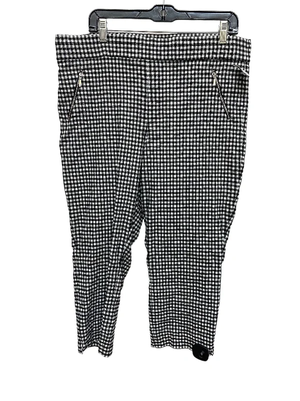 Pants Other By Clothes Mentor In Black & White, Size: 14