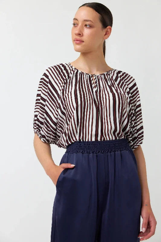 Lillian Blouse - Black/Ivory