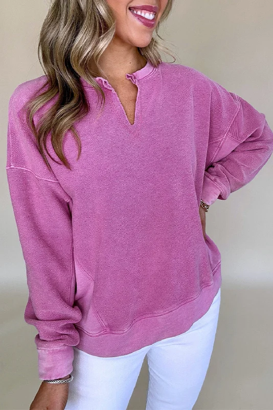 V neck Sweatshirt