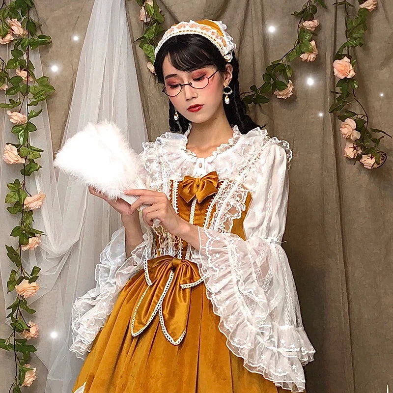 Sakurada Fawn~Plus Size Lolita Princess Sleeve Blouse