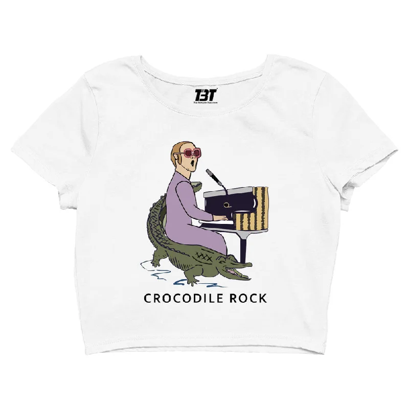 Elton John Crop Top - Crocodile Rock