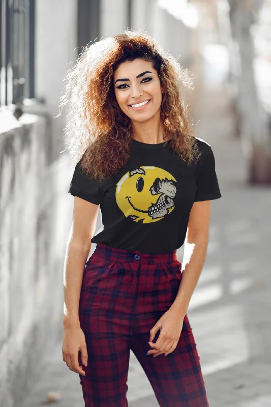 SKULL SMILEY : HALF SLEEVE T-SHIRT