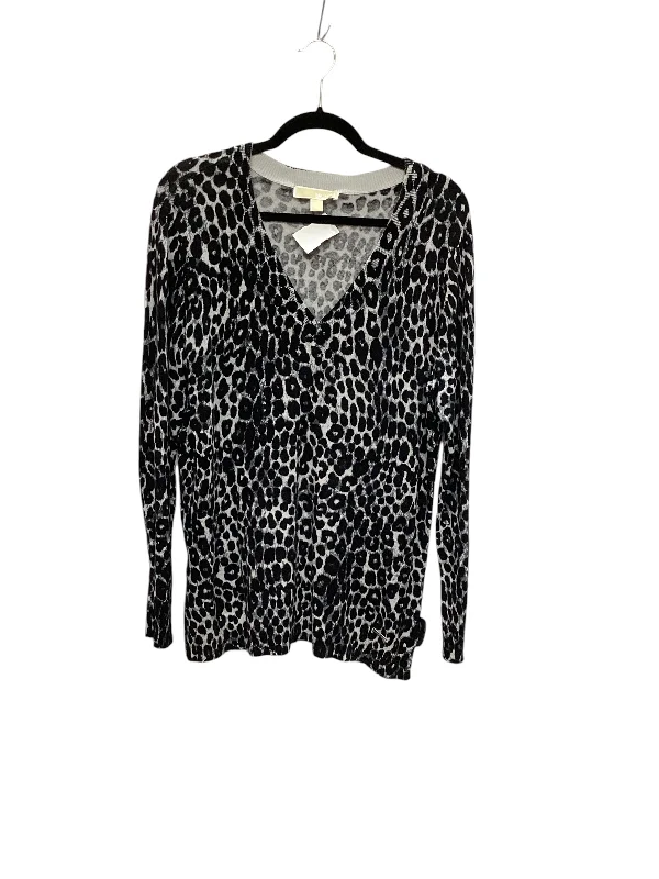 Sweater By Michael By Michael Kors In Animal Print, Size: L