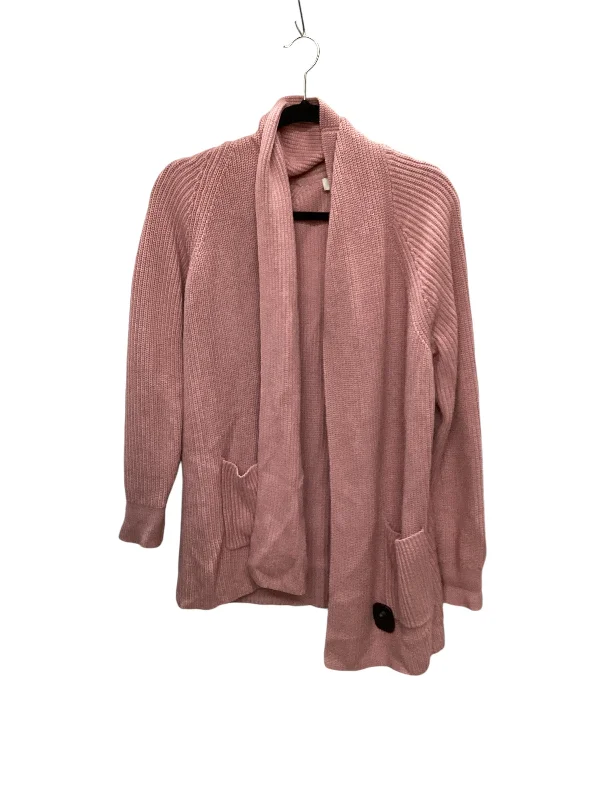 Sweater Cardigan By Clothes Mentor In Pink, Size: S