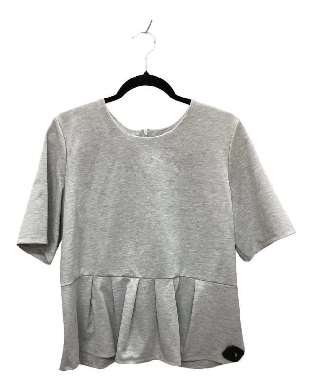 Top Short Sleeve By Simply Vera In Grey, Size: Xxl