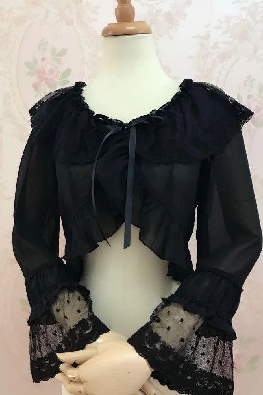 Yilia~Sweet Shell Lolita Chiffon Blouse