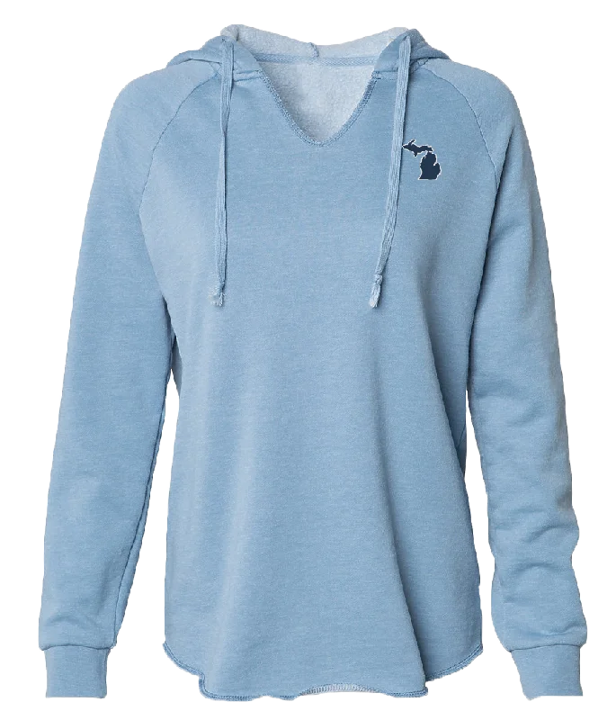 Women's Flowy V-neck Hoodie